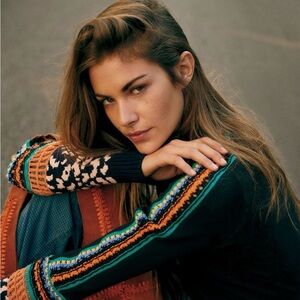 Free People Switch It Up Cuff Thermal Top | Black | Small